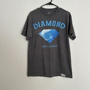 Diamond Supply Co The Great Wave T Shirt Size Medium Vintage Bleach Stained